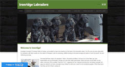 Desktop Screenshot of ironridgelabradors.com